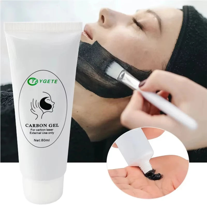 Carbon Black Gel Mask for ND:YAG Laser – Skin Peeling, Pore Minimizing & Whitening Carbon Cream (80ml)