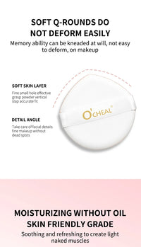 O'CHEAL CC Cream Cushion Foundation – Lightweight, Long-Lasting Concealer with SPF (15g)