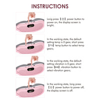Menstrual Heating Pad & Abdominal Massager Belt – Wireless Cramp Relief with 4 Heat Levels