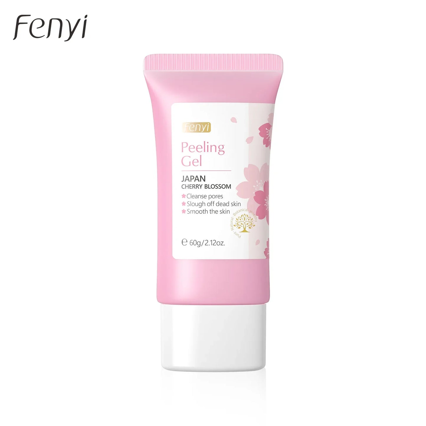 FENYI Japan Cherry Blossom Peeling Gel – Brightening & Deep Cleansing Facial Scrub with Hyaluronic Acid (60g)