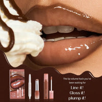 GLASTING COLOR GLOSS 3-in-1 Lip Liner & Lip Glaze Makeup Set