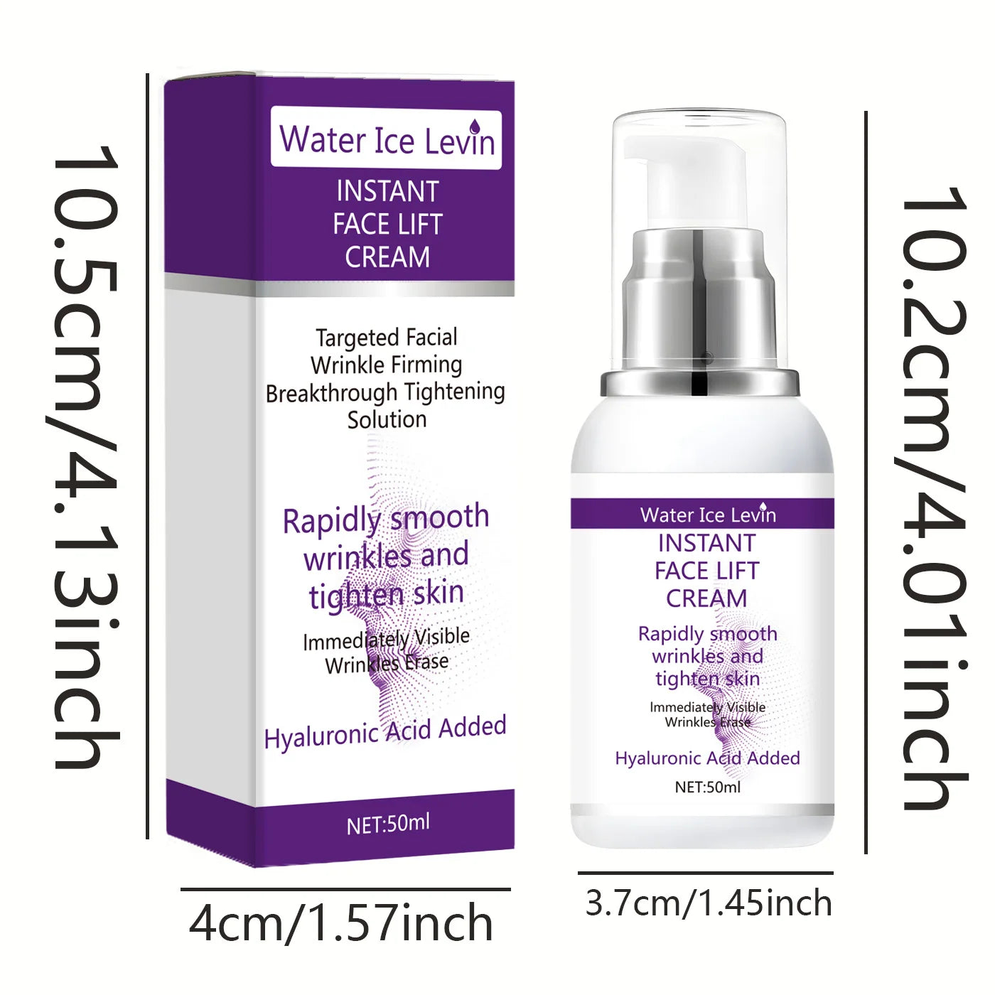 Instant Face Lift Cream – Hyaluronic Acid, Collagen & Vitamin C Anti-Wrinkle Firming (50ml)
