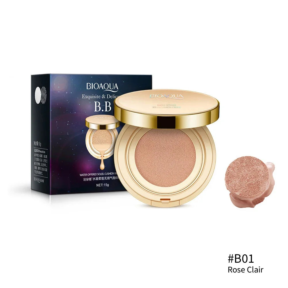 BIOAQUA Matte Air Cushion BB & CC Cream – Waterproof, Poreless & High Coverage (15g)
