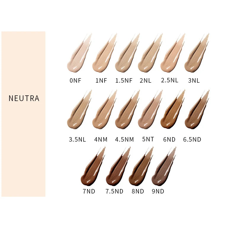 XMSJ 2-in-1 Liquid Foundation & Concealer | Waterproof, Oil Control, Matte Finish | 40ml | 17 Shades