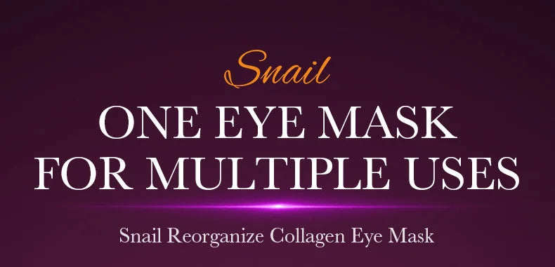 SADOER Snail Collagen Eye Mask Patches – Anti Dark Circle, Depuffing & Firming Eye Treatment (60 Pairs)