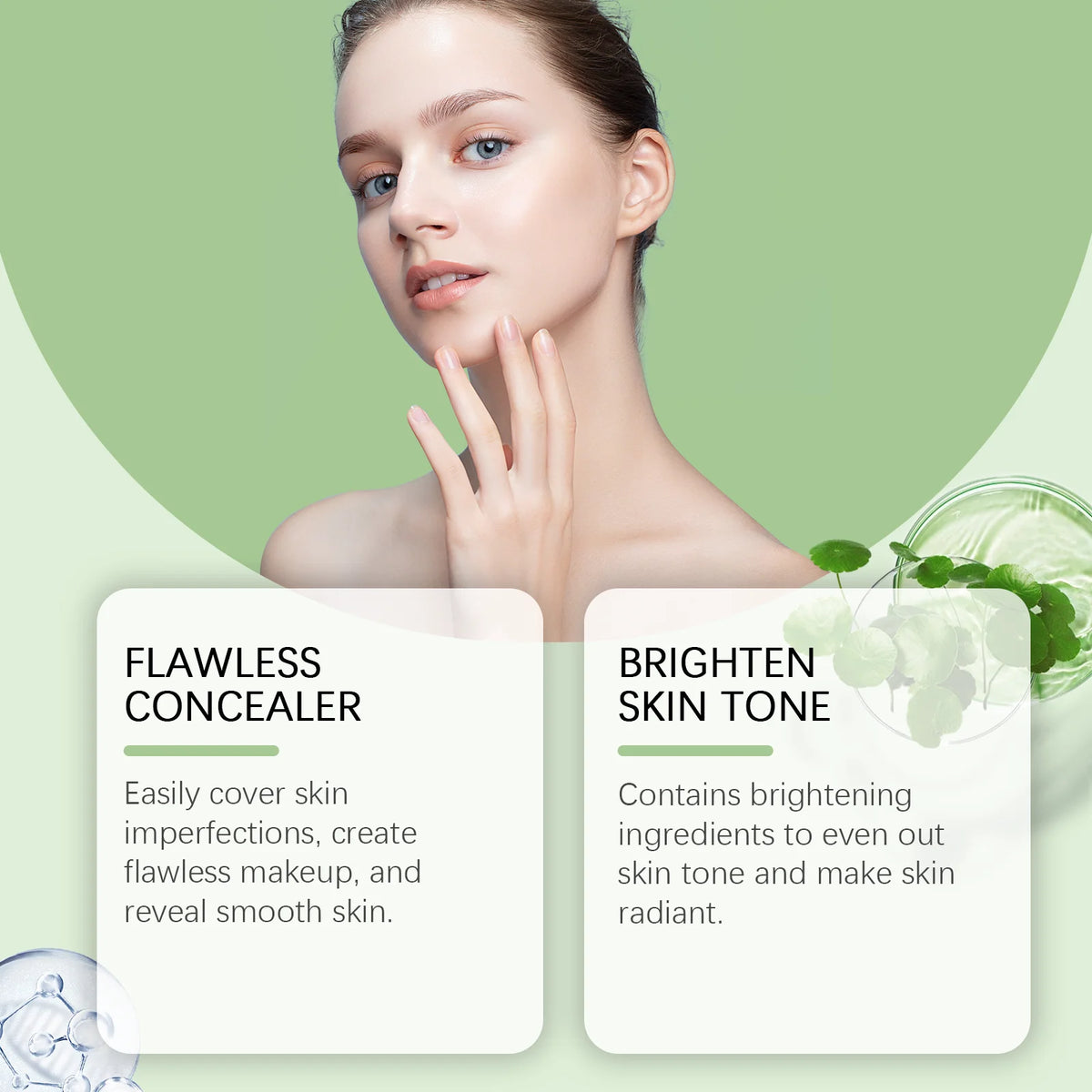 Eelhope Centella CC Cream – Gentle Brightening Concealer & Hydrating Foundation (14ml)