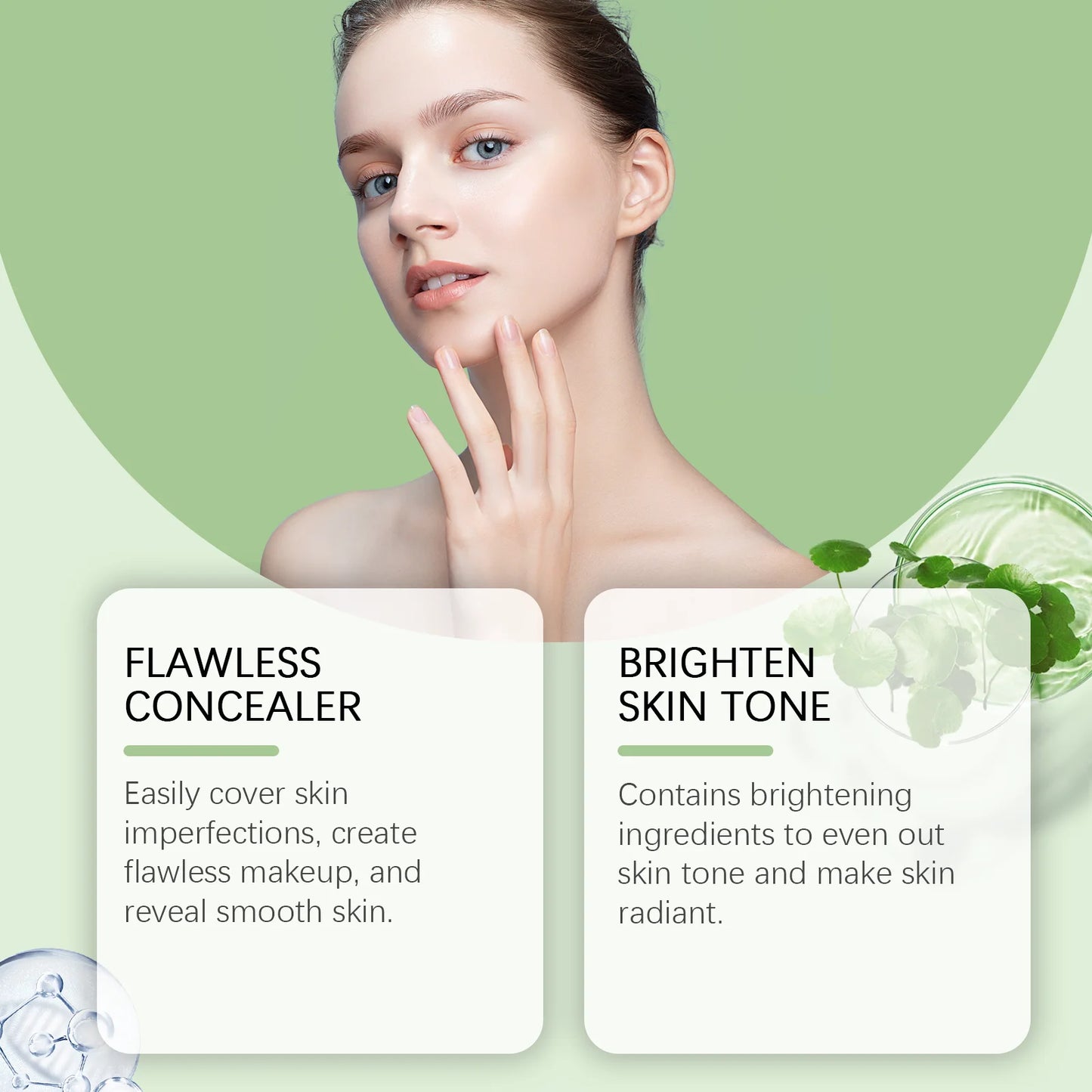 Eelhope Centella CC Cream – Gentle Brightening Concealer & Hydrating Foundation (14ml)