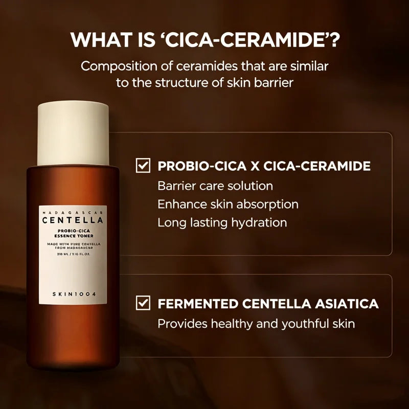Centella Probio-Cica Essence Toner – Korean Hyaluronic Acid Barrier Toner for Acne, Moisturizing & Oil Control (210ml)
