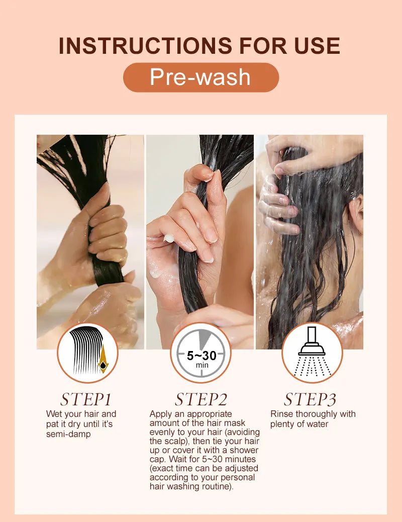PURC Keratin Hair Mask — Disulfide Bond Repair, Smoothing & Strengthening Treatment 100g