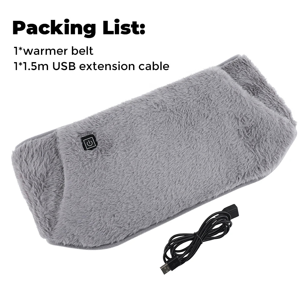 USB Graphene Waist Heating Belt – 2-in-1 Hand & Waist Warmer for Menstrual Relief