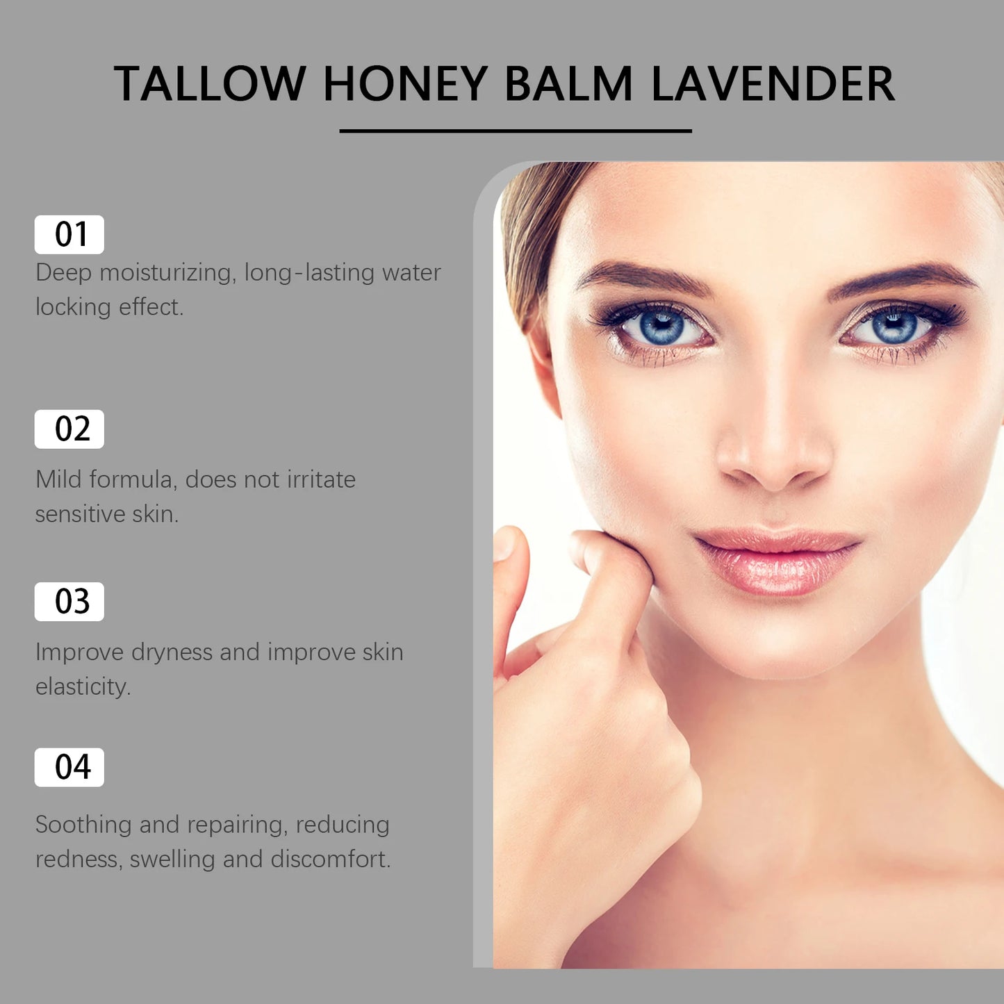 Beef Tallow & Honey Brightening Body Cream – Dark Spot Fader, Firming & Deep Moisturizer (60g)
