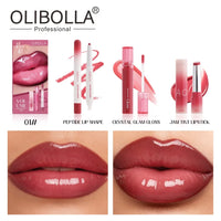 GLASTING COLOR GLOSS 3-in-1 Lip Liner & Lip Glaze Makeup Set