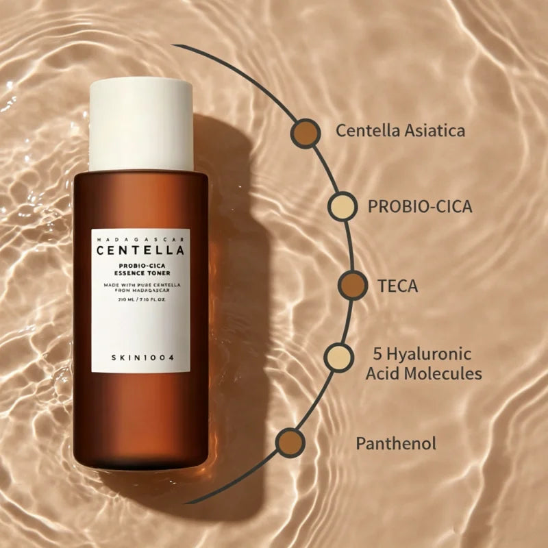 Centella Probio-Cica Essence Toner – Korean Hyaluronic Acid Barrier Toner for Acne, Moisturizing & Oil Control (210ml)