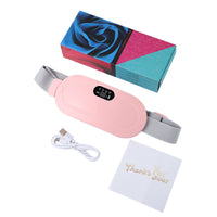 Menstrual Heating Pad & Abdominal Massager Belt – Wireless Cramp Relief with 4 Heat Levels