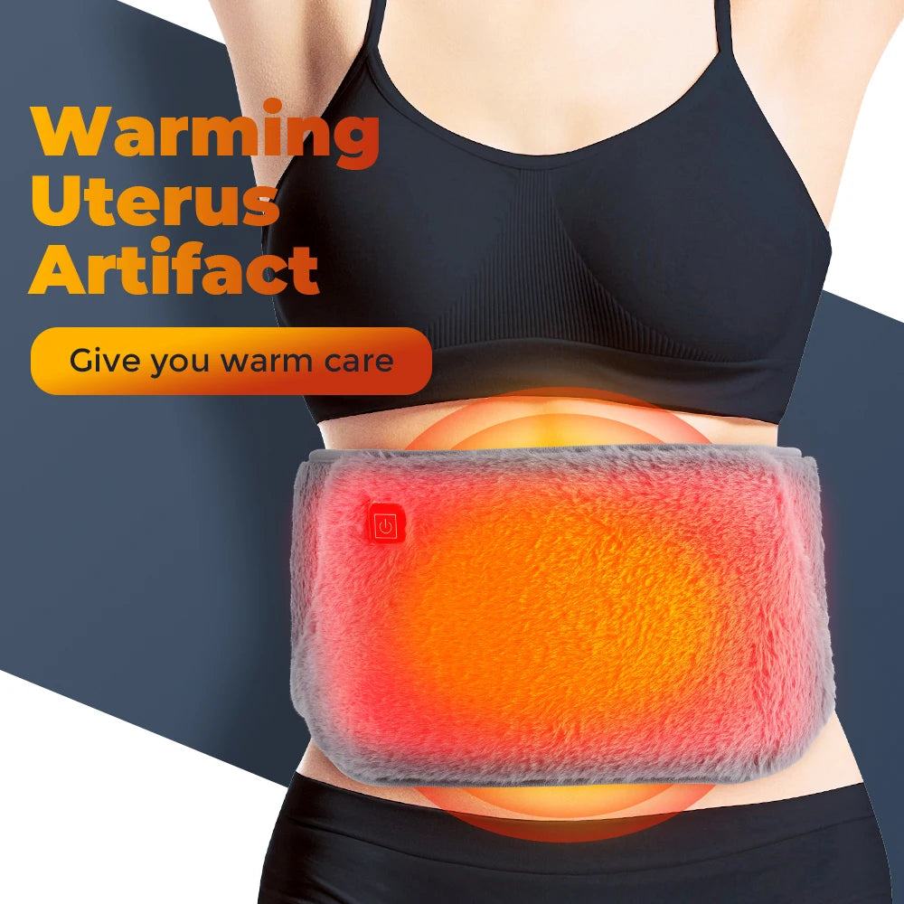 USB Graphene Waist Heating Belt – 2-in-1 Hand & Waist Warmer for Menstrual Relief