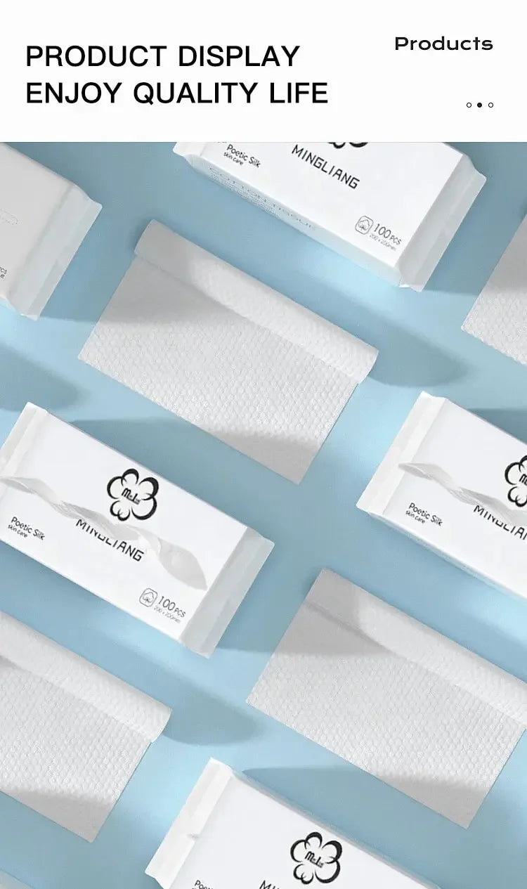 Non-Woven Disposable Spa & Salon Face Towels – Soft Facial Cleansing Wipes for Home & Beauty Salon Use (20x15cm)