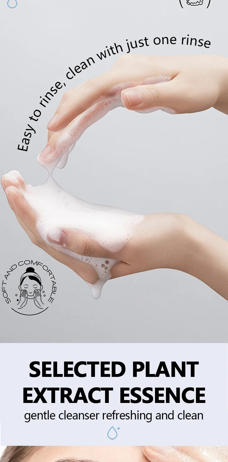 RAVE LADY Low pH Amino Acid Facial Cleanser – Oil Control, Exfoliating & Moisturizing Face Wash (150ml)