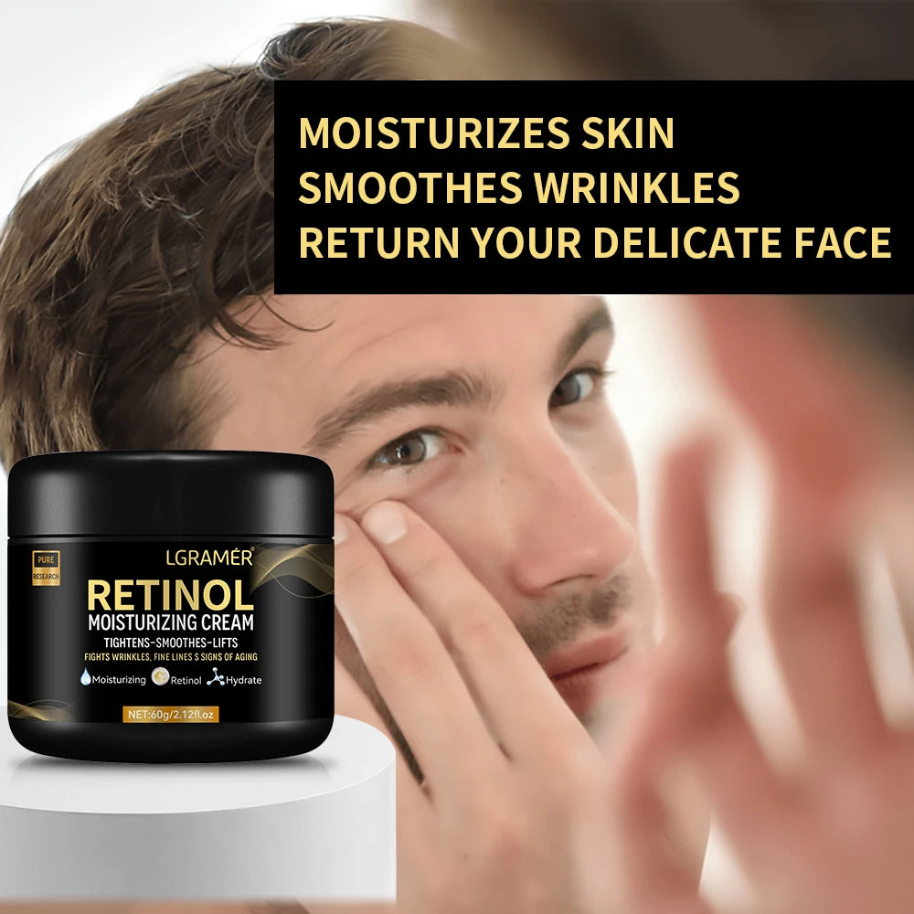 Men's Retinol Face Moisturizer – Anti-Wrinkle & Pore Minimizing