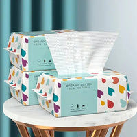 Non-Woven Disposable Face Towels – Thick Soft Washcloths for Makeup Removal & Skin Care, 100 Count (15x20cm)