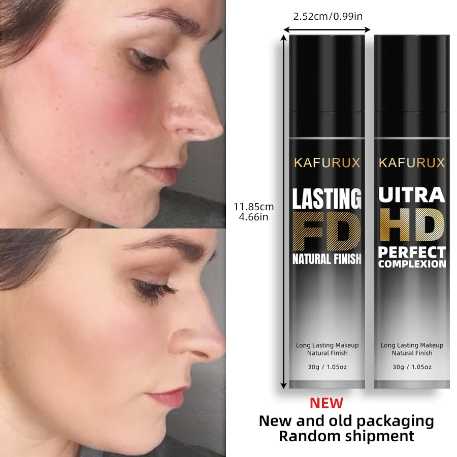 KAFURUX Matte Oil Control Foundation Concealer – Waterproof, Full Coverage Cream, 8 Shades 30g