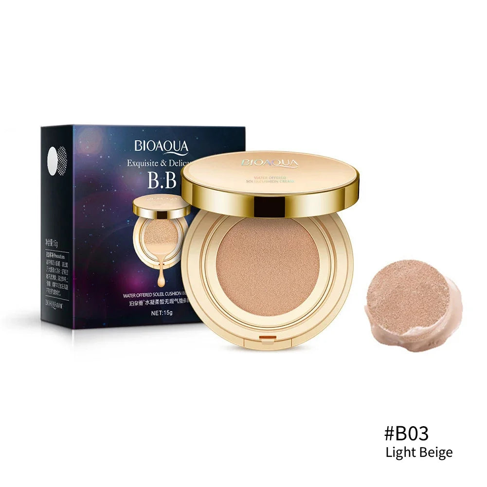BIOAQUA Matte Air Cushion BB & CC Cream – Waterproof, Poreless & High Coverage (15g)