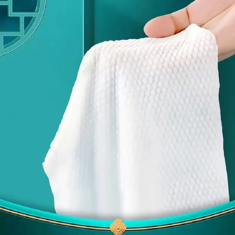 Thickened Microfiber Disposable Face Towels – Extractable Hanging Makeup Remover Wipes (20x20cm)