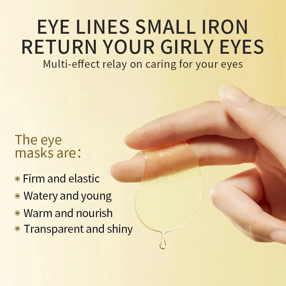 Golden Collagen & Avocado Under-Eye Patches – Anti-Dark Circle & Firming Eye Mask