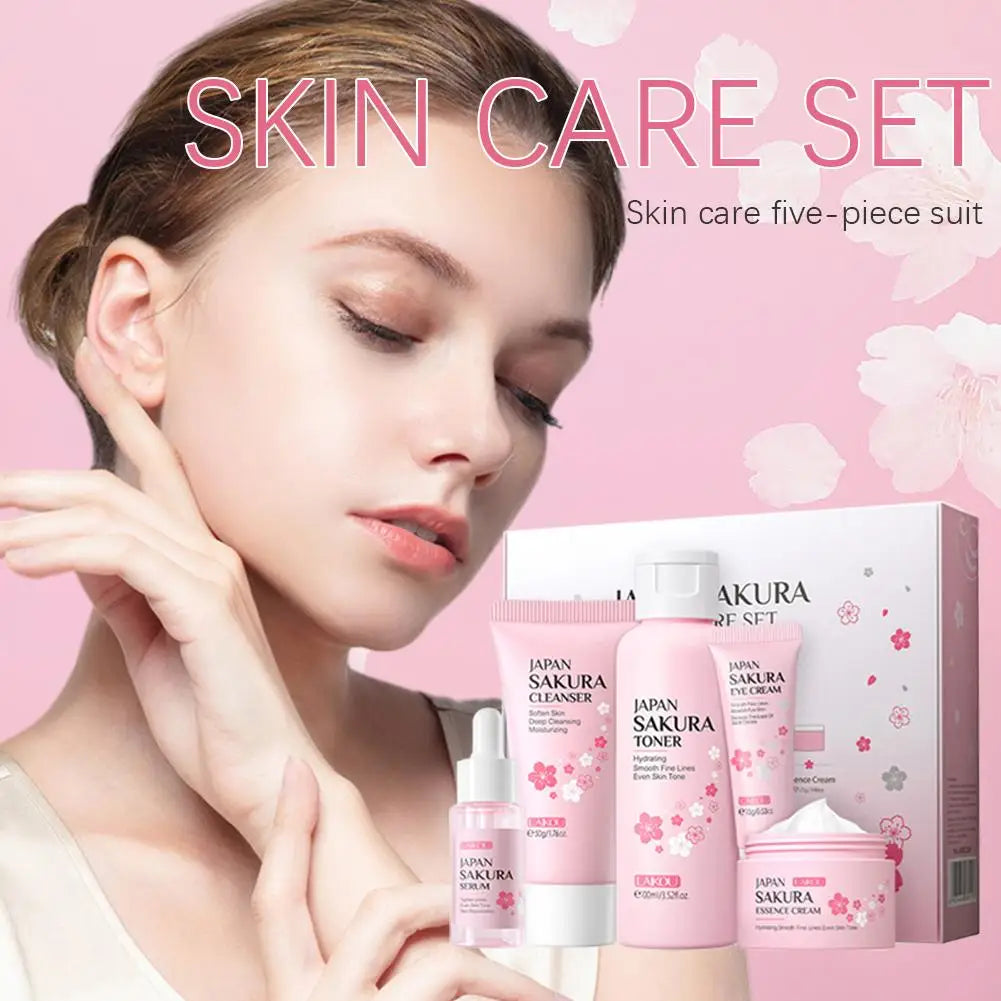 Sakura Skin Care Set – 3 or 5-Piece Gift Box