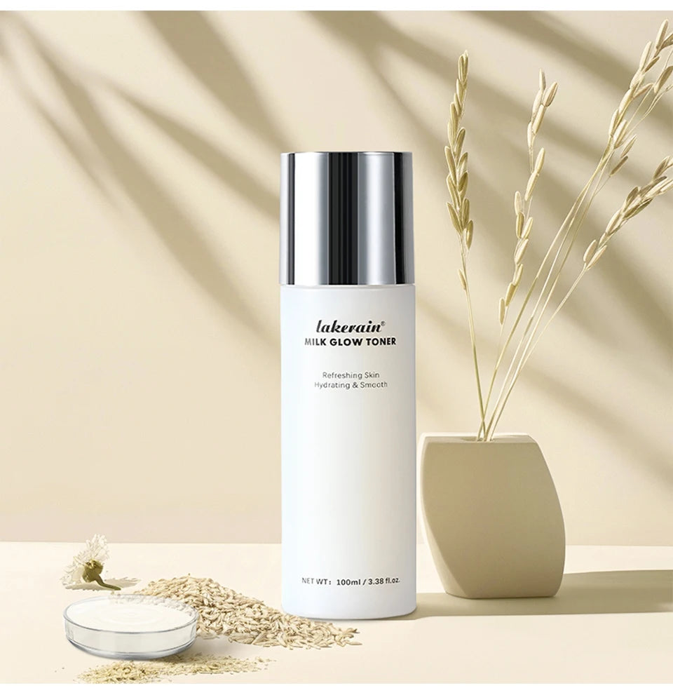 Lakerain Milk Glow Toner – Niacinamide Brightening & Deep Moisturizing Toner for Radiant, Hydrated Skin (100ml)