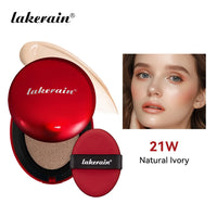 Lakerain Super Fit Cushion Foundation | SPF Sunscreen, Waterproof, 72-Hour Longwear | 9 Shades