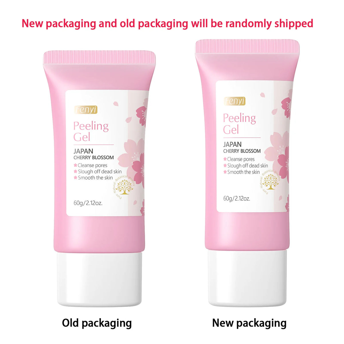 FENYI Japan Cherry Blossom Peeling Gel – Brightening & Deep Cleansing Facial Scrub with Hyaluronic Acid (60g)
