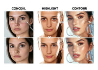 YIYUEQIANLI Multi-Use Sculpting Concealer | Full Coverage, Contour, Highlight & Retouch