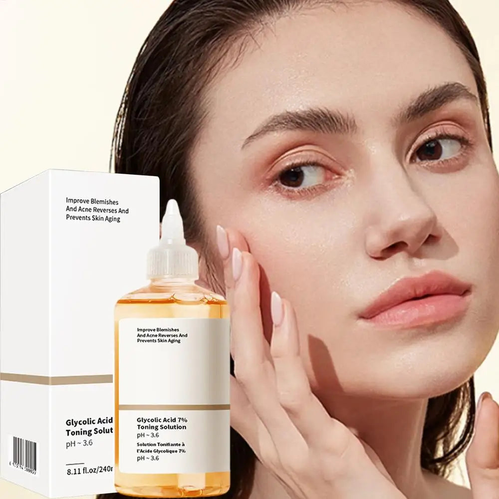 Disaar Glycolic Acid 7% Exfoliating Toner – Moisturizing Face Serum for Smooth, Bright Skin (240ml)