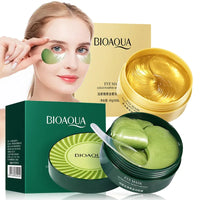 BIOAQUA Collagen Eye Gel Masks – 60 Patches for Dark Circles, Puffiness & Firming
