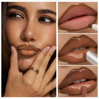 GLASTING COLOR GLOSS 3-in-1 Lip Liner & Lip Glaze Makeup Set