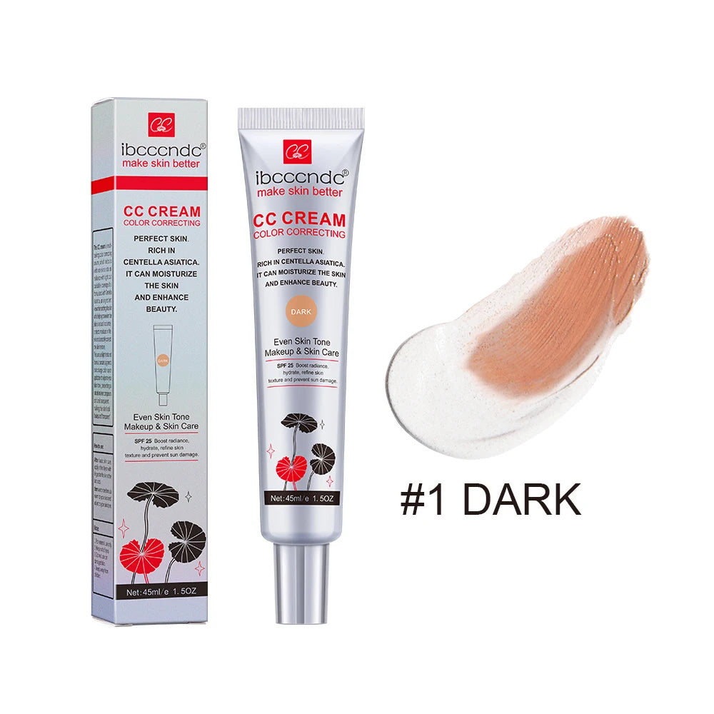 Centella Asiatica CC Cream – Color Correcting & Skin Repairing Liquid Foundation (45ml)
