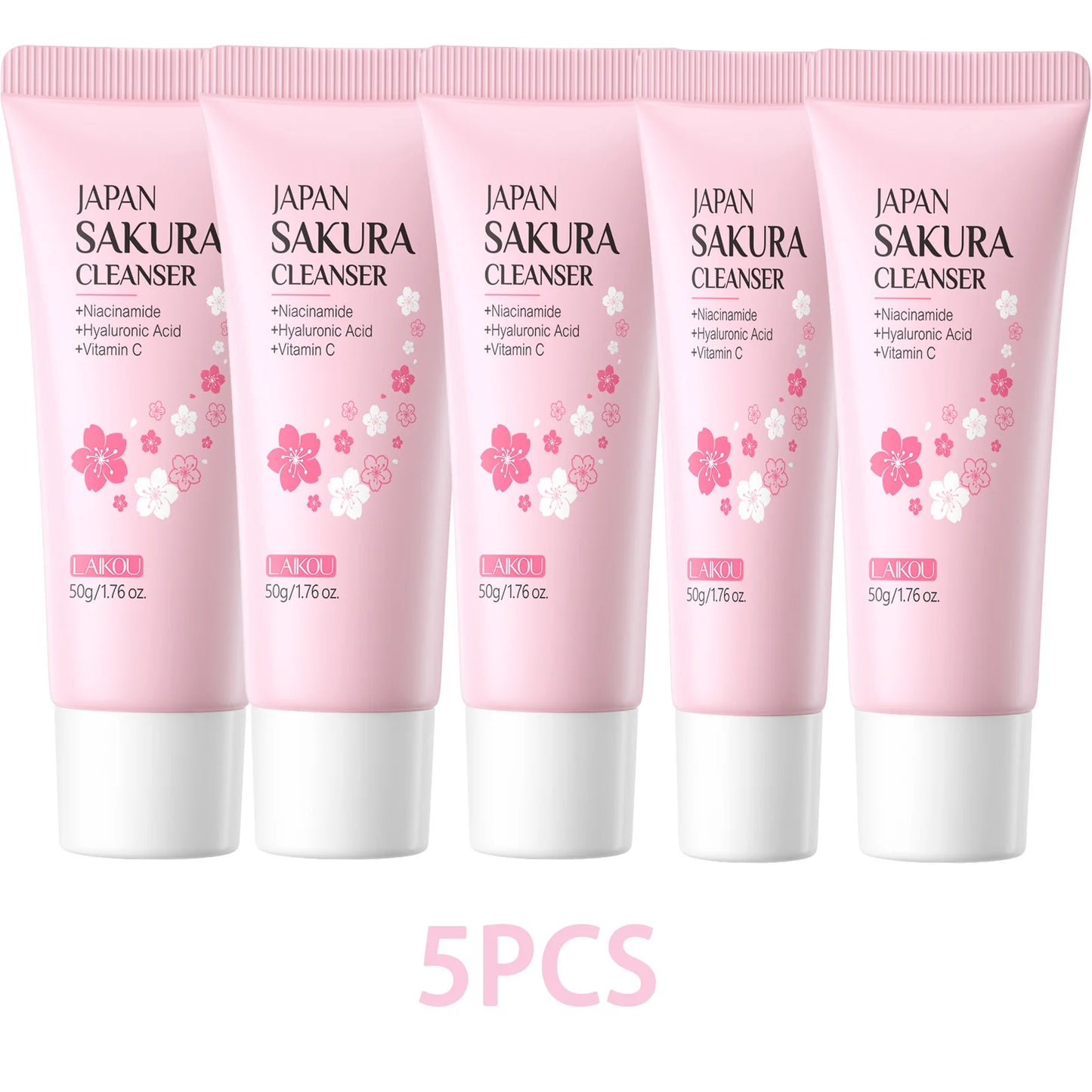 LAIKOU Sakura Facial Cleanser – Deep Cleansing, Oil Control & Brightening Face Wash (50g)