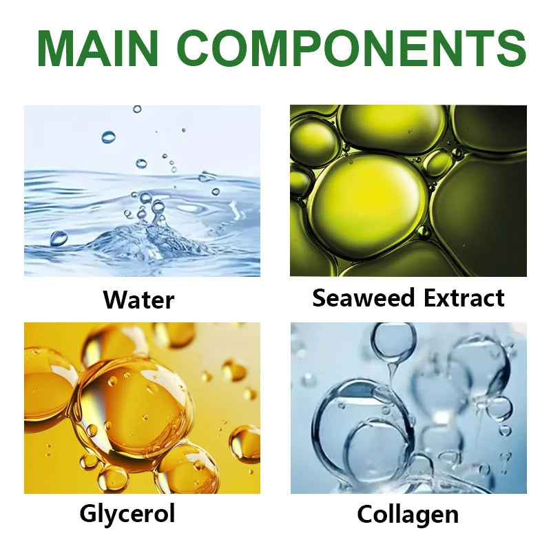 Seaweed Hyaluronic Acid Eye Masks — 60 Pcs Collagen Eye Patch for Dark Circles & Firming