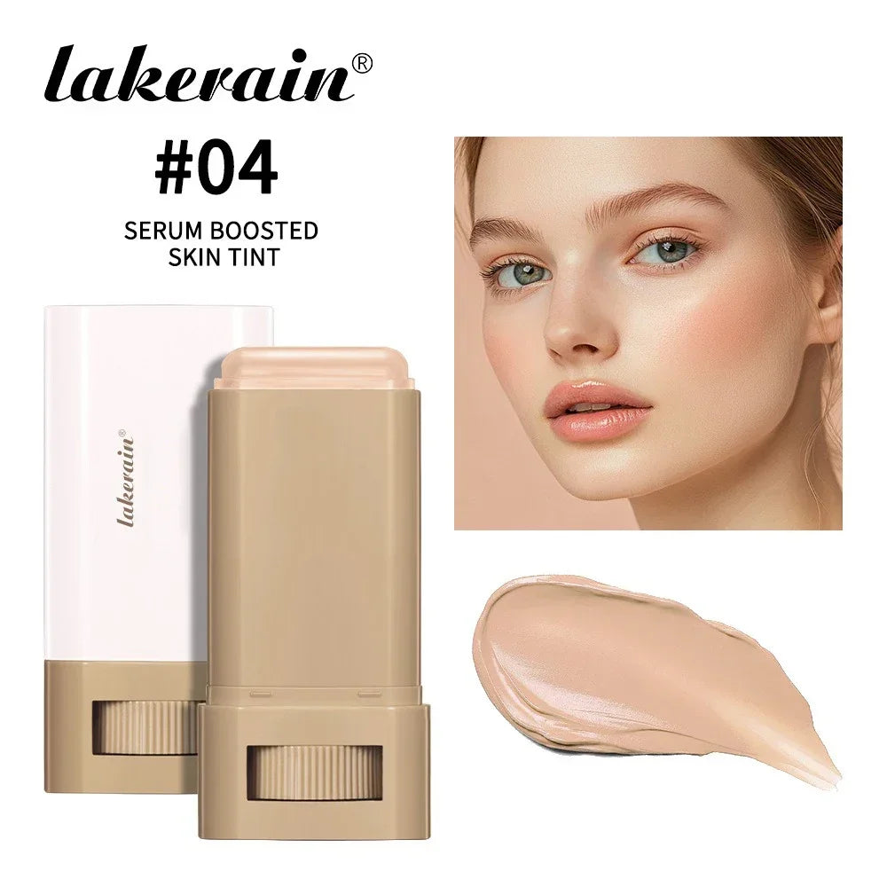 Lakerain Bronze Tint Foundation Stick – High Coverage, Moisturizing & Long-Lasting Concealer Balm 18g