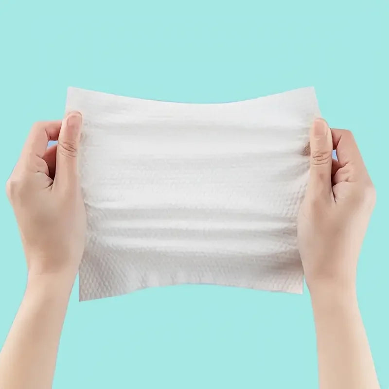 Non-Woven Disposable Face Towels – Thick Soft Washcloths for Makeup Removal & Skin Care, 100 Count (15x20cm)
