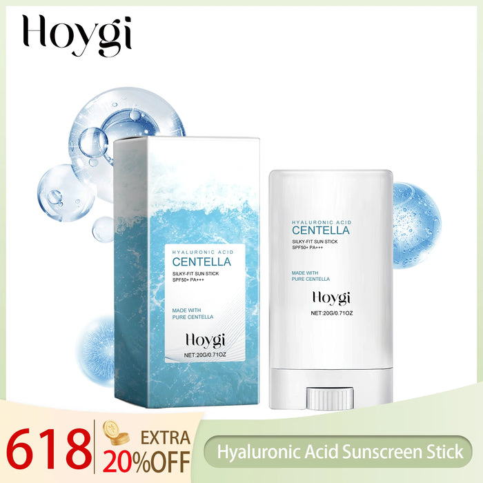 Hoygi Hyaluronic Acid Sunscreen Stick SPF50+ – Oil-Free, Non-Greasy Face & Body Protection | Buyer's Choice