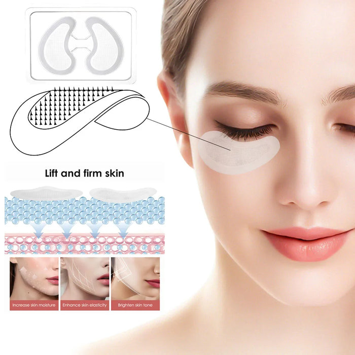 Microneedle Eye Patches with Hyaluronic Acid — Anti Dark Circles, Wrinkles & Fine Lines