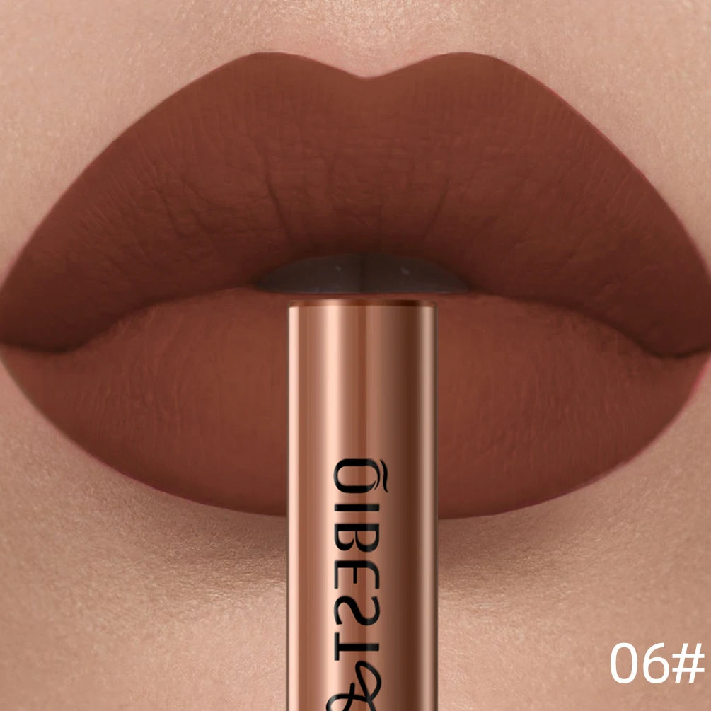 QiBest Velvet Matte Lipstick - Waterproof Long-Lasting Lip Tint