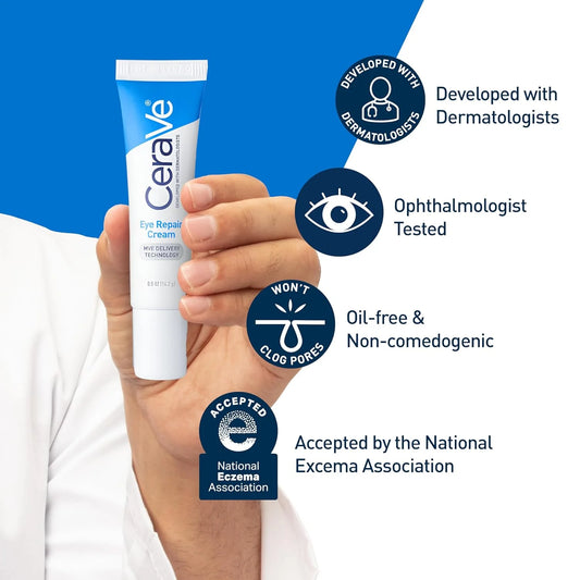 CeraVe Eye Repair Cream – Hyaluronic Acid & Niacinamide