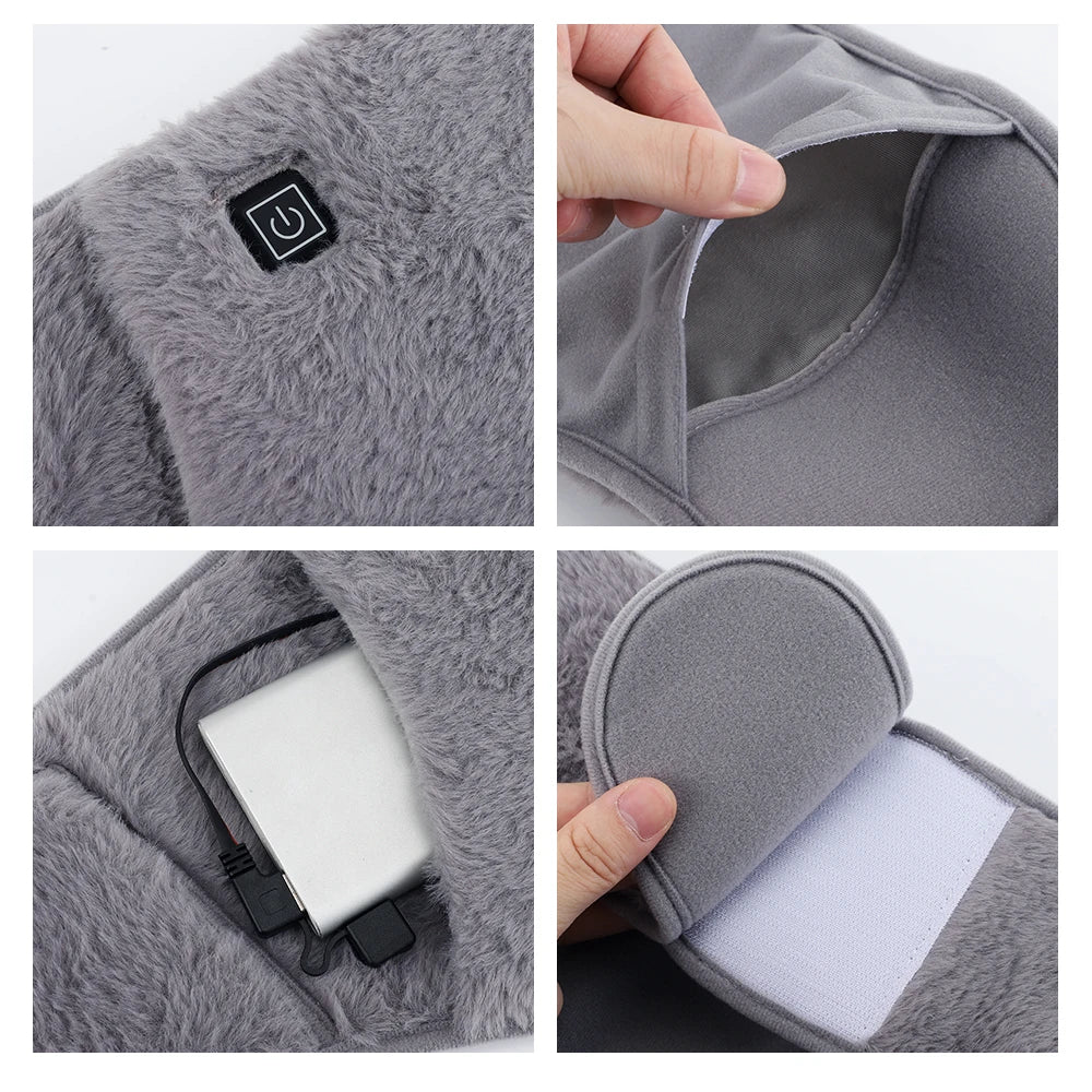 USB Graphene Waist Heating Belt – 2-in-1 Hand & Waist Warmer for Menstrual Relief