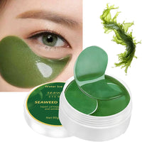 Seaweed Hyaluronic Acid Eye Masks — 60 Pcs Collagen Eye Patch for Dark Circles & Firming