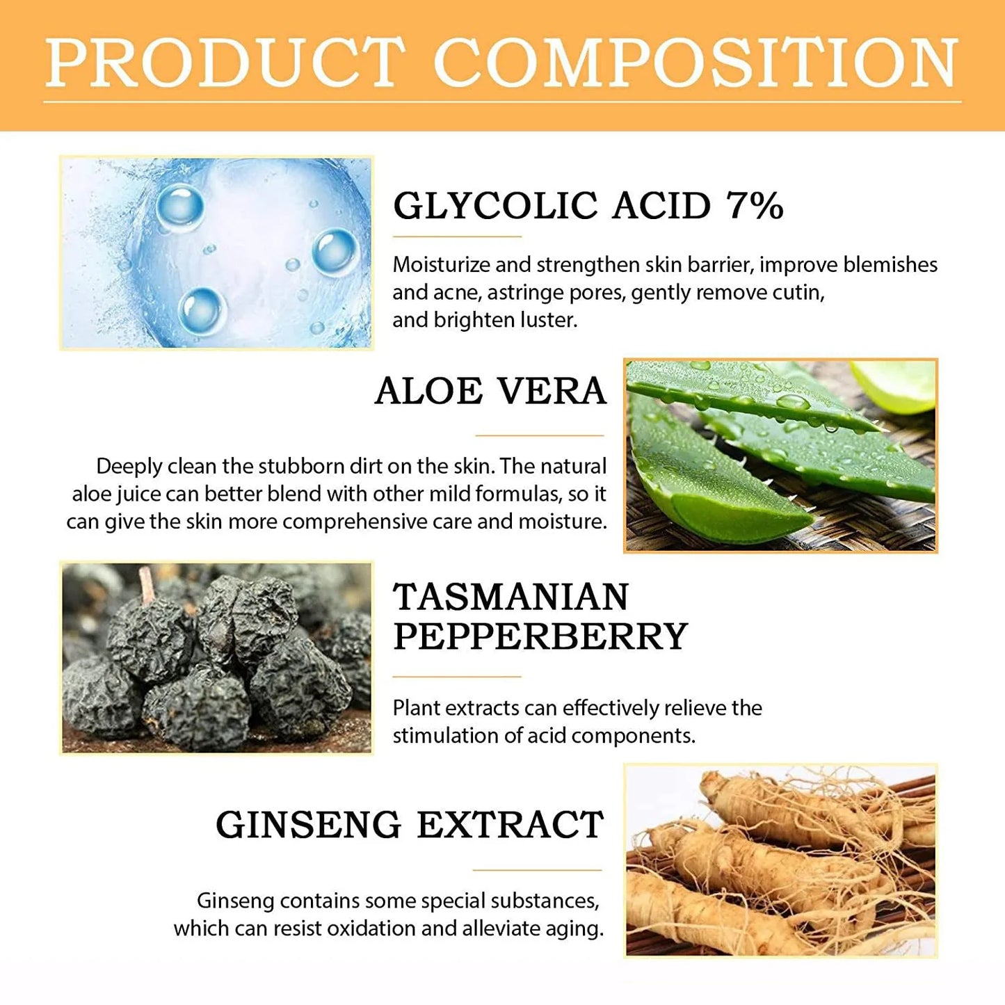 Glycolic Acid 7% Toning Solution – AHA Exfoliating Toner for Acne, Anti-Aging & Skin Brightening (100ml)