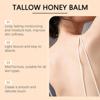 Beef Tallow & Honey Brightening Body Cream – Dark Spot Fader, Firming & Deep Moisturizer (60g)