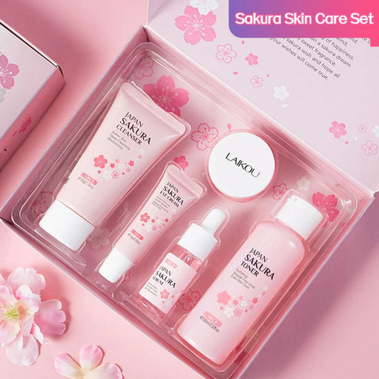 Sakura Skin Care Set – 3 or 5-Piece Gift Box