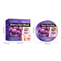 SADOER Grape Crystal Collagen Eye Masks — 60 Pcs Anti Dark Circles, Anti-Aging & Moisturizing Eye Patches
